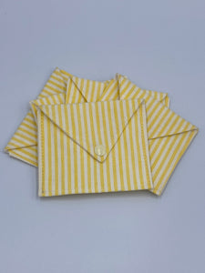 Handmade Fabric Envelope, Gift Card Holder, Coin Purse, Striped